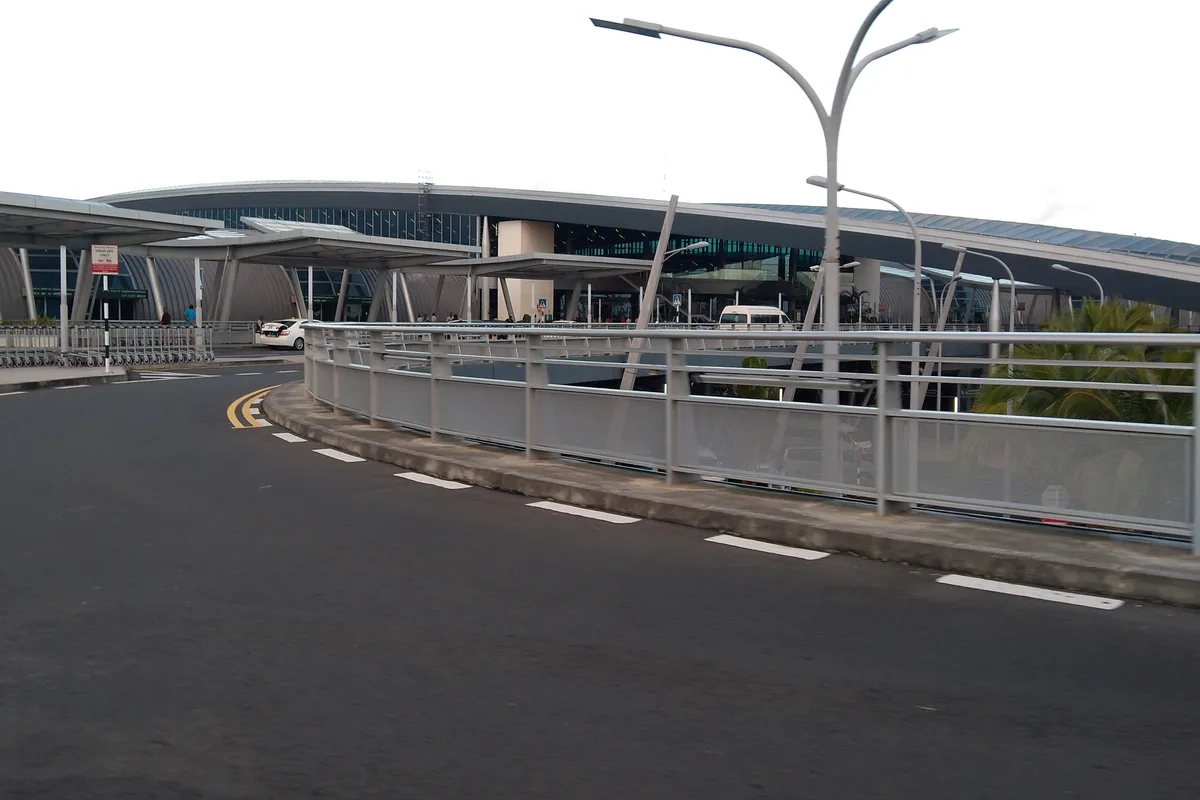 Das Terminal des internationalen Flughafens von Mauritius (SSR)