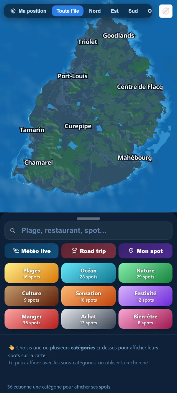 Une carte neutre : rien ne s’affiche sans vous