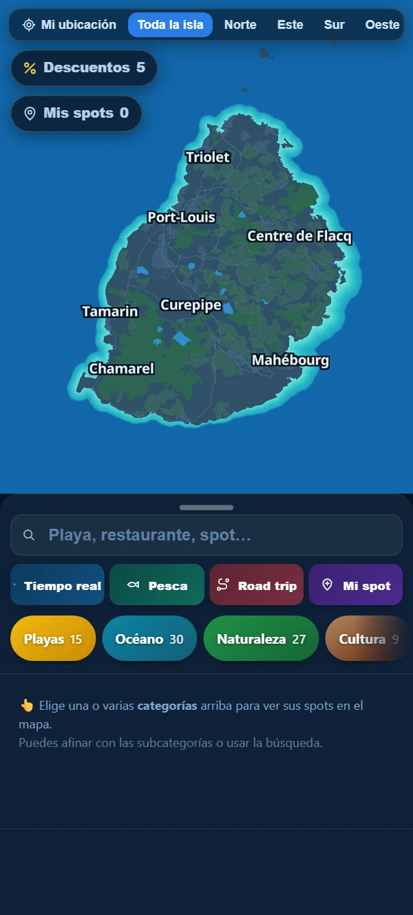 Un mapa neutro: nada aparece sin ti