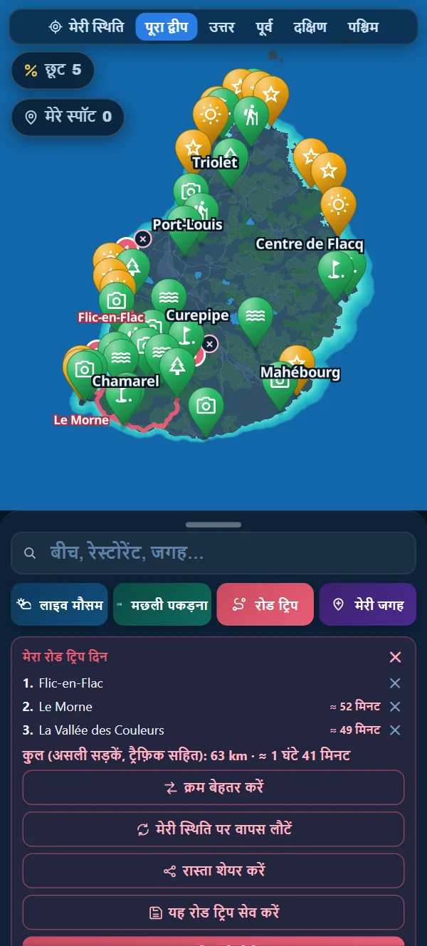 आपका दिन भर का रोड ट्रिप, असली सड़कों पर समय सहित