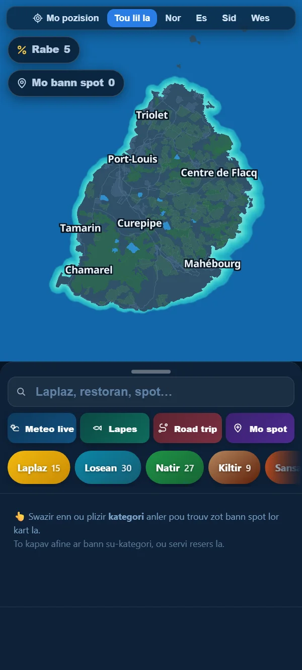 Enn kart prop: nanye pa afise san ou swa