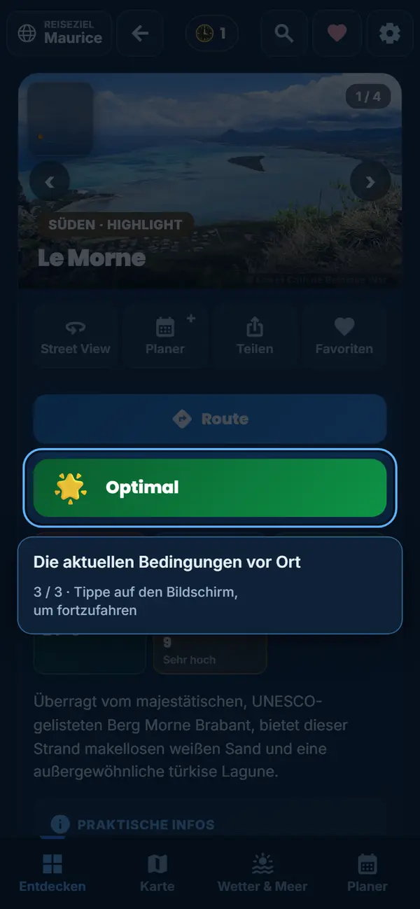 Die Bedingungen vor Ort – schon vor der Abfahrt