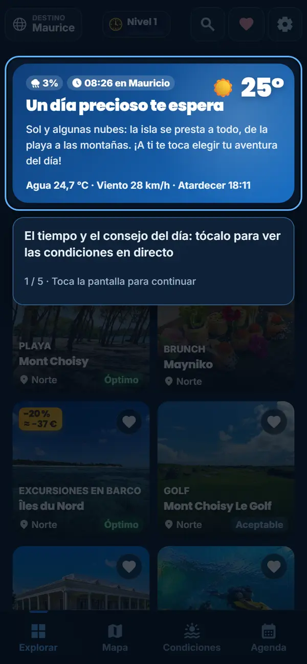 El tiempo y el buen consejo del día
