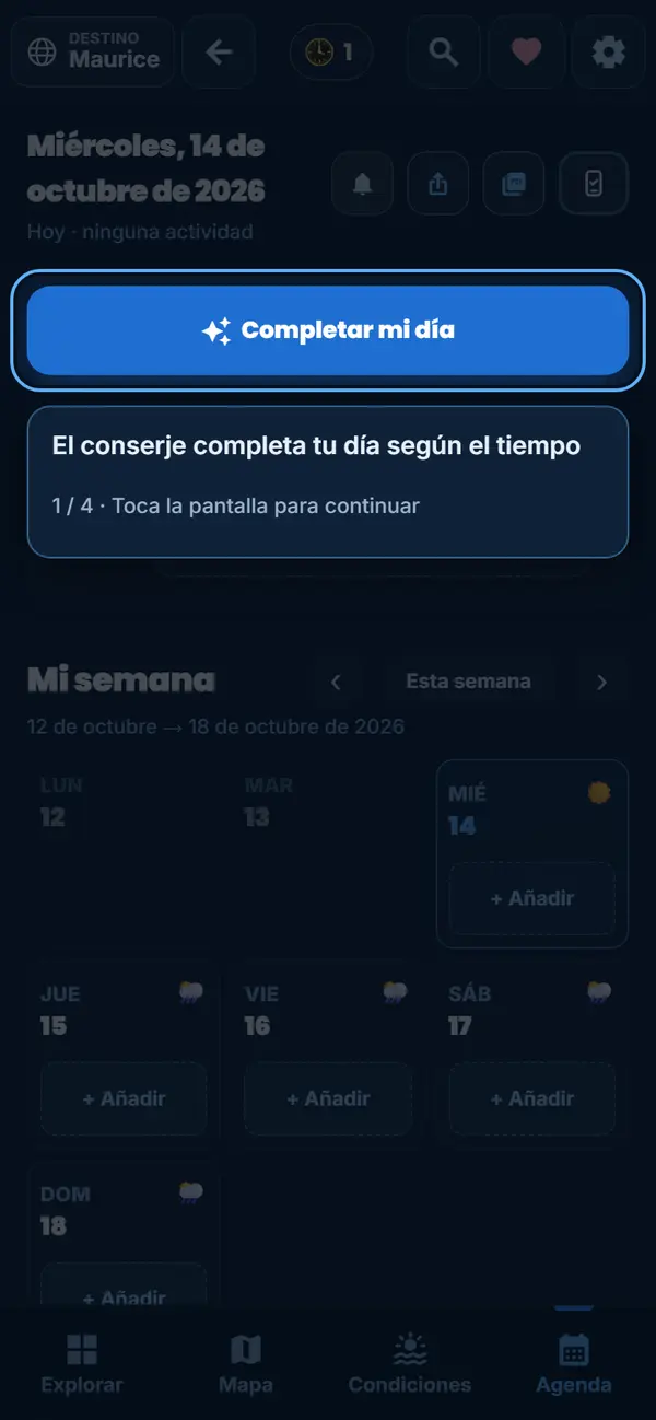 Tu día listo de un toque
