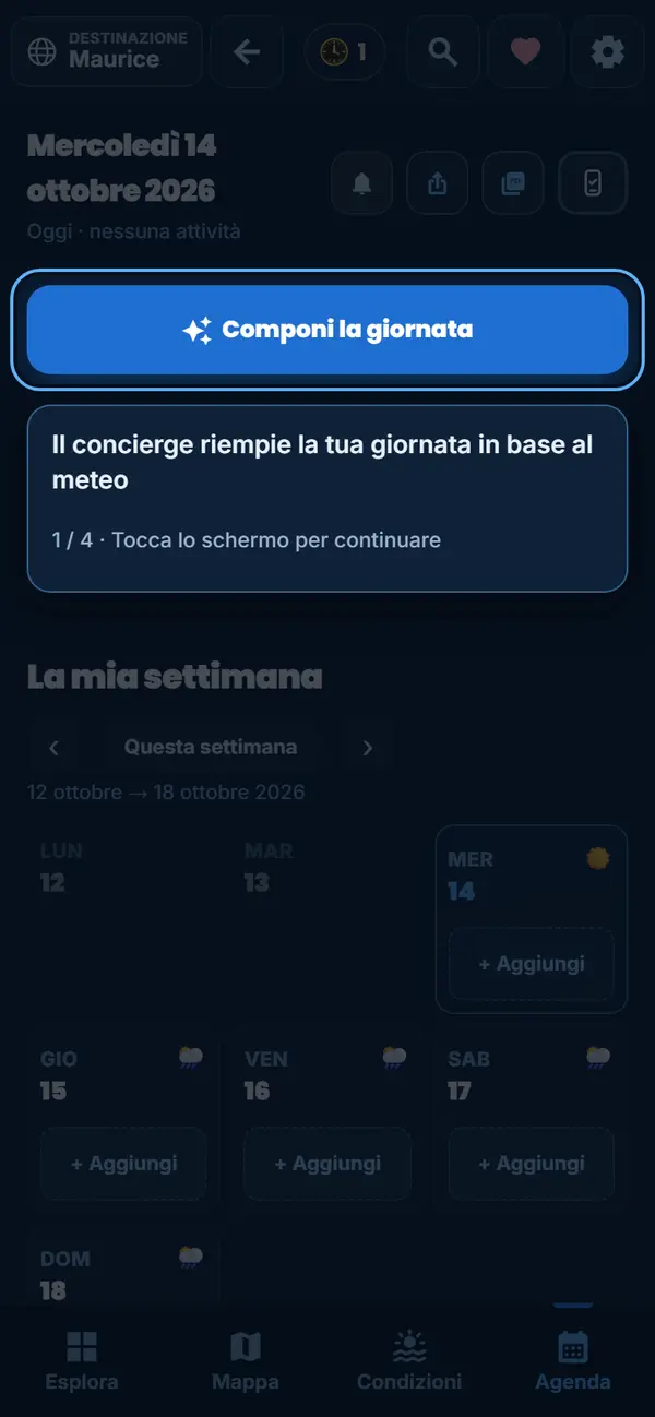 La tua giornata pronta con un tocco