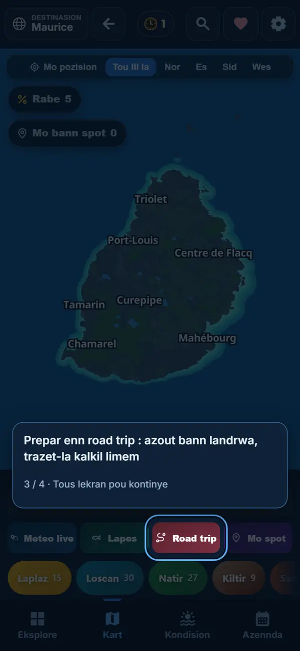 To road trip, letan lor sime kompri