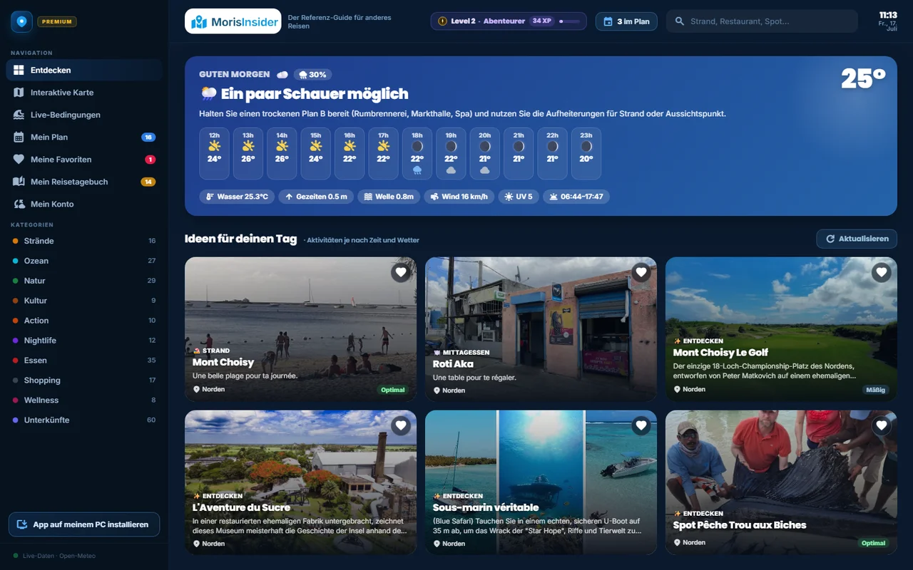 Die App-Startseite: Ideen passend zum Tag
