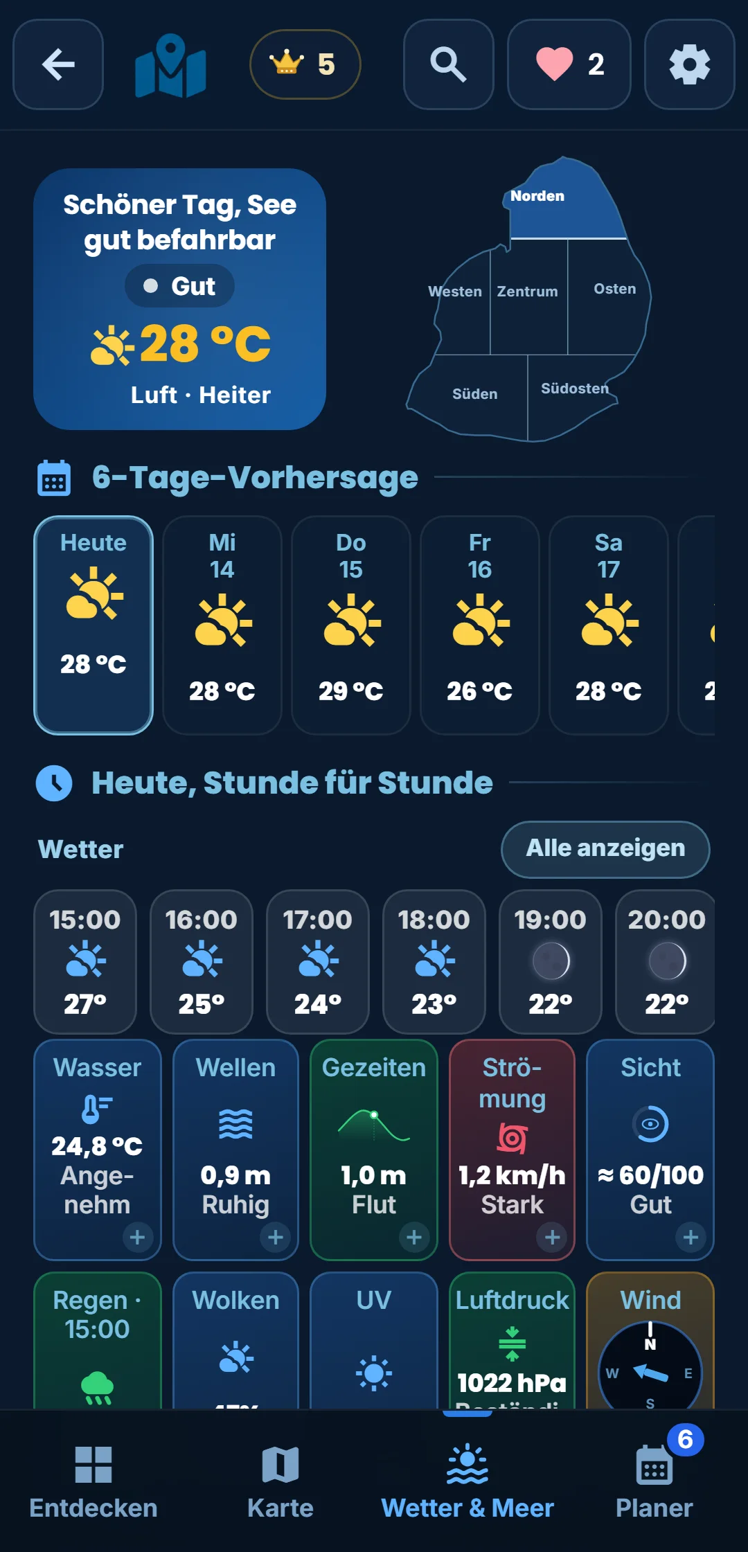 Bedingungen — Für jedes Zeitfenster: optimal, gut, mittel oder riskant. Entscheiden Sie selbst.