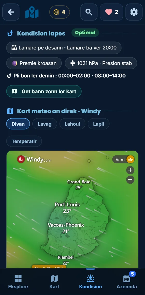 Rekomandasion aktivite dapre kondision