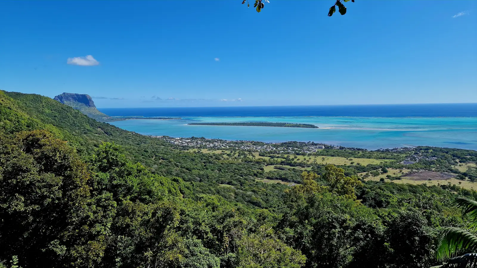 Panorama du Morne et du lagon, île Maurice