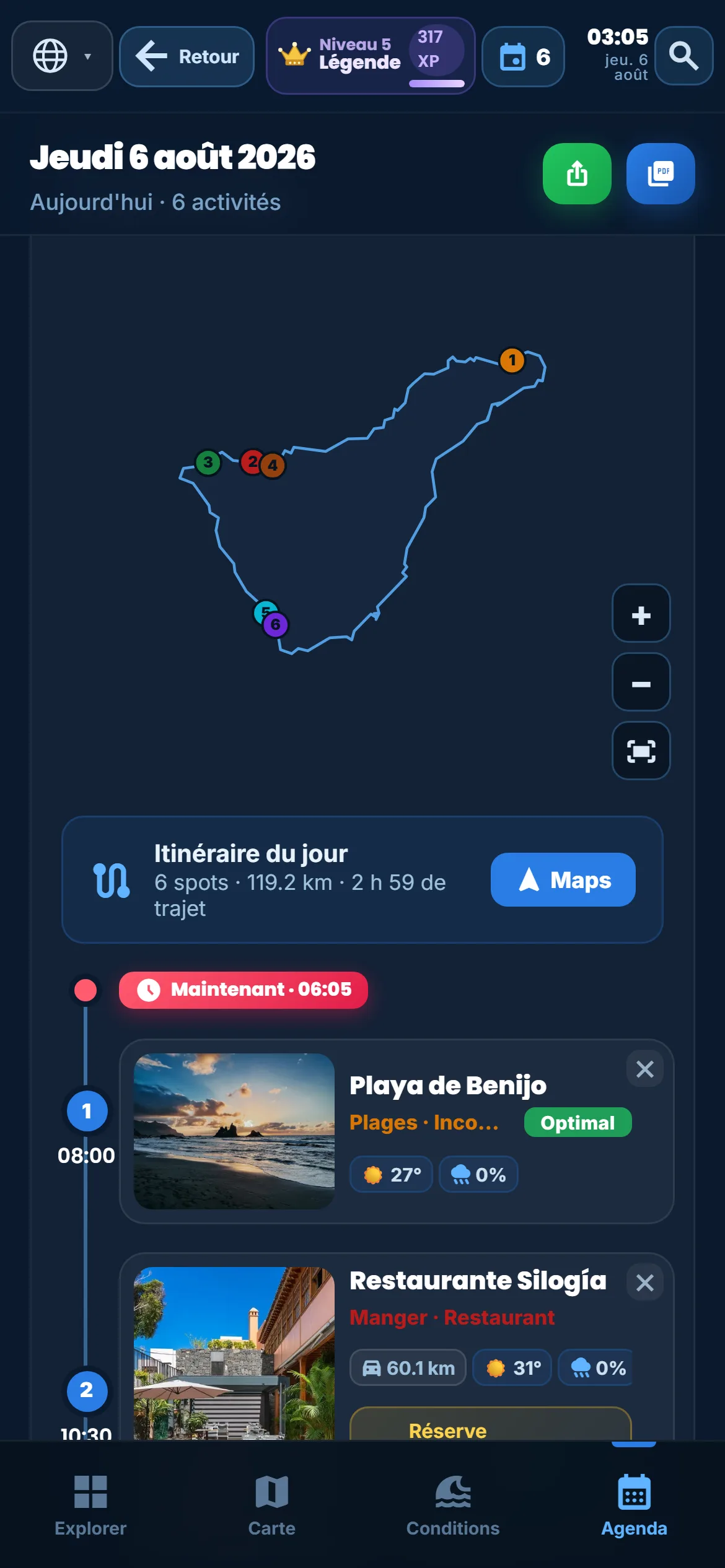 المفكرة — البرنامج الذي وضعته أنت. التطبيق يحدّثه ولا يقرّره.